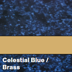 Flexibrass 0,5mm Celestial Blue/Brass 610 X 1238 mm