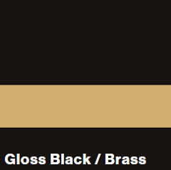 *Flexibrass 0,5mm Gloss Black/Brass 610 X 1238 mm