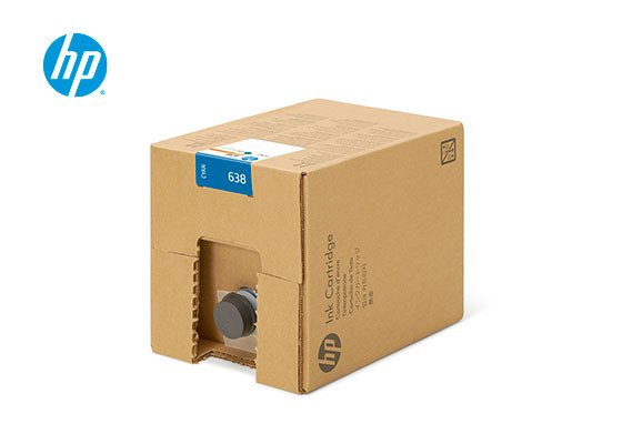 HP 638 10-liter Cyan Stitch Dye Sublimation Ink Cartridge