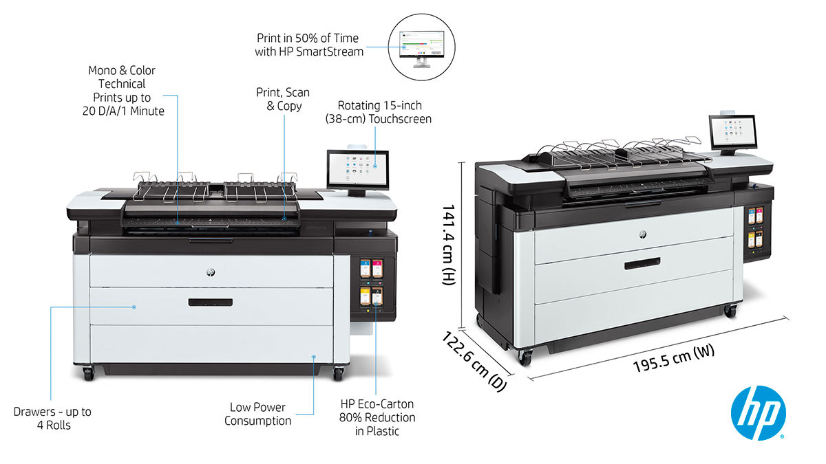 HP PageWide XL 5200 MFP monitoimitulostin