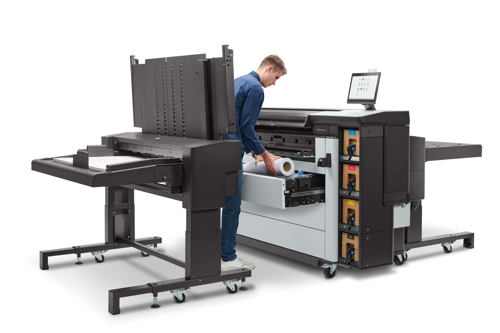 HP PageWide XL Pro 10000 tulostin ja Sheet Feeder arkkien syöttölaite