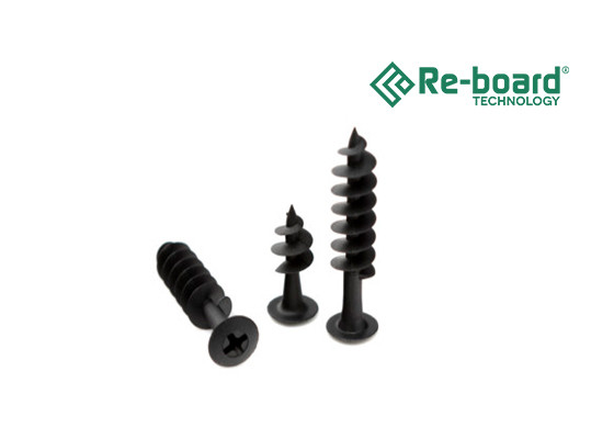 Re-Board ruuvi 55mm musta, muovia (500 kpl/ltk)