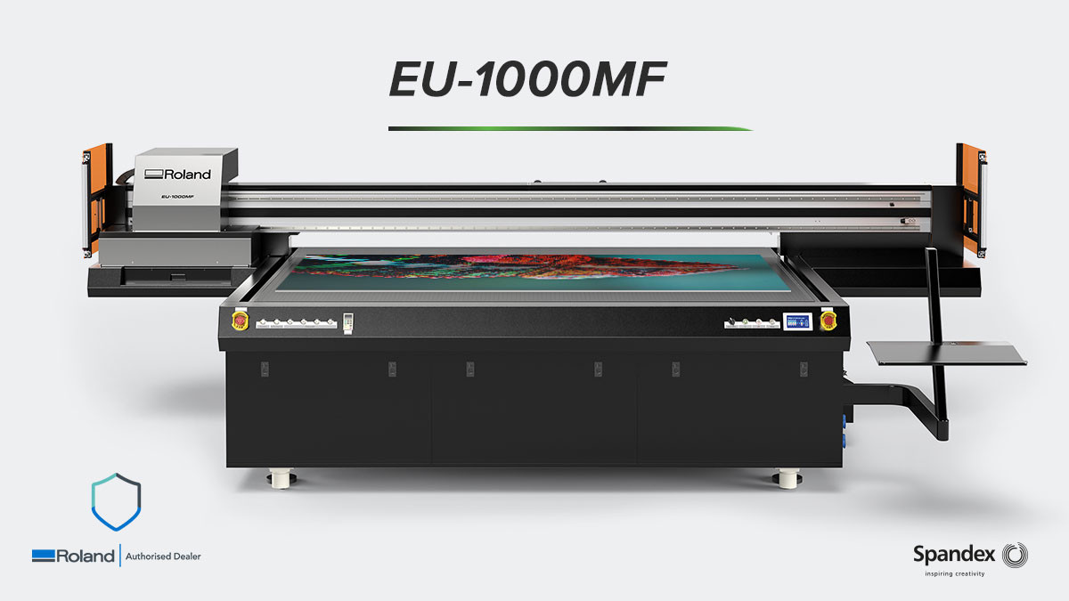 Roland VersaOBJECT EU-1000MF-6C LED-UV flatbed large format printer