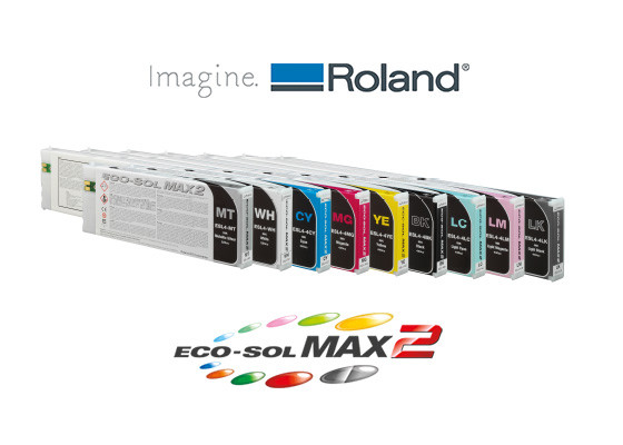 ROLAND ECO SOL MAX 2 LIGHT CYAN INK 440ml FOR XR, XF, VSi AND RF