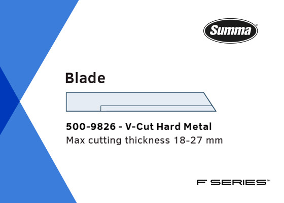 V-CUT BLADE HARD METAL FOR SUMMA F