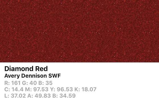 *SWF Diamond Red 152cm (25m/rll) BD3040001