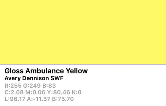SWF Gloss Ambulance Yellow-O 152cm (25m/rll) BM6170001