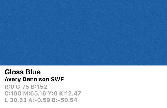 SWF Gloss Blue 152cm (25m/rll) CB1520001