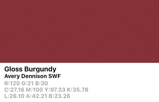SWF Gloss Burgundy 152cm (25m/rll) AV2080001