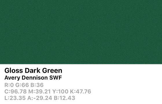 *SWF Gloss Dark Green 152cm (25m/rll) CB1500001