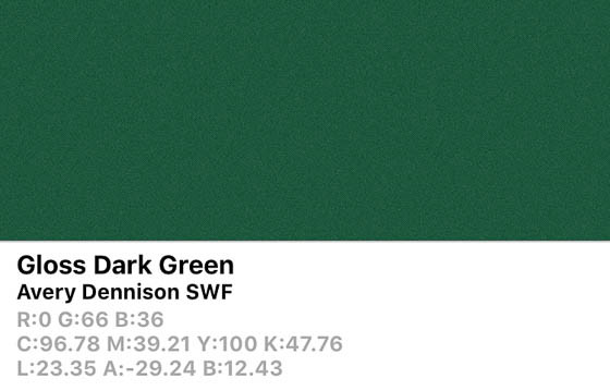 SWF Gloss Dark Green 152cm (25m/rll) CB1500001
