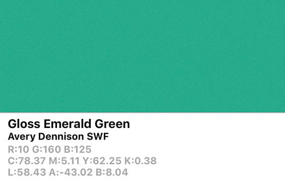 *SWF Gloss Emerald Green 152cm (25m/rll) AS8980001