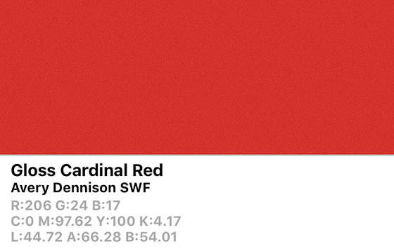 SWF Gloss Cardinal Red-O 152cm (25m/rll) BP1140001