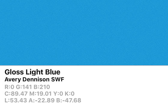 SWF Gloss Light Blue 152cm (25m/rll) CB1510001