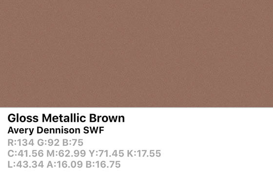 *SWF Gloss Metallic Brown 152cm (25m/rll) CB1630001