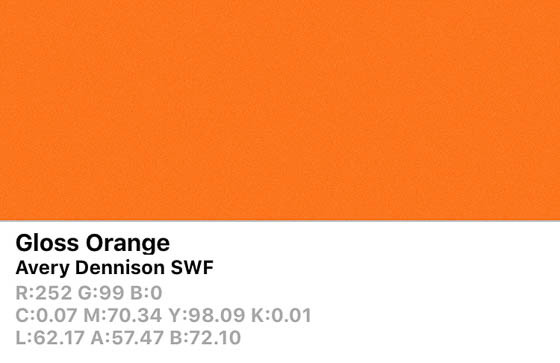 SWF Gloss Orange-O 152cm (25m/rll) BM6110001