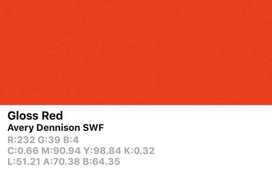 Avery Dennison SWF Gloss Red