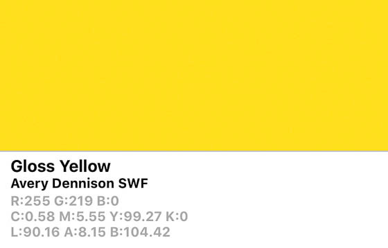 SWF Gloss Yellow-O 152cm (25m/rll) BM6150001