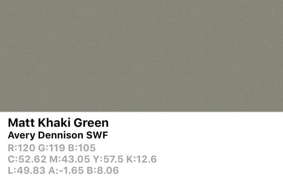 *SWF Matte Khaki Green 152cm (25m/rll) AW7280008