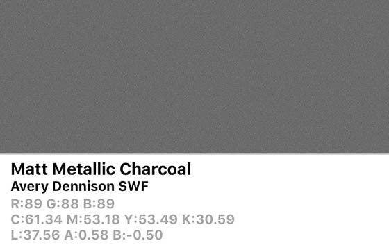SWF Matte Metallic Charcoal 152cm (25m/rll) AS9130008