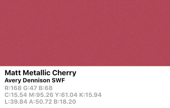 *SWF Matte Metallic Cherry 152cm (25m/rll) AP2220001