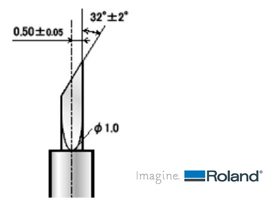 ROLAND terä leikkuriin ja tulostimeen ZEC-U3050 32 ast. 0,5mm offset