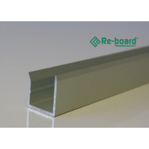 Re-board alumiini U-lista 30mm levylle 3,2m tanko