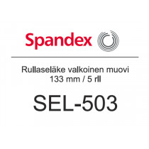 SEL-503 Rullaseläke valkoinen muovi 133mm 