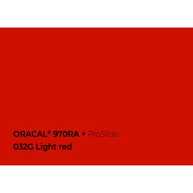 *ORA 970RA+PS 032 Light Red Gl. 152cm (25m/rll)