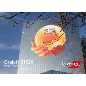 Orajet 3162X 1,37x50m White Gloss (grey adhesive)