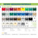 Rowmark Ultra-Mattes Reverse Color Chart