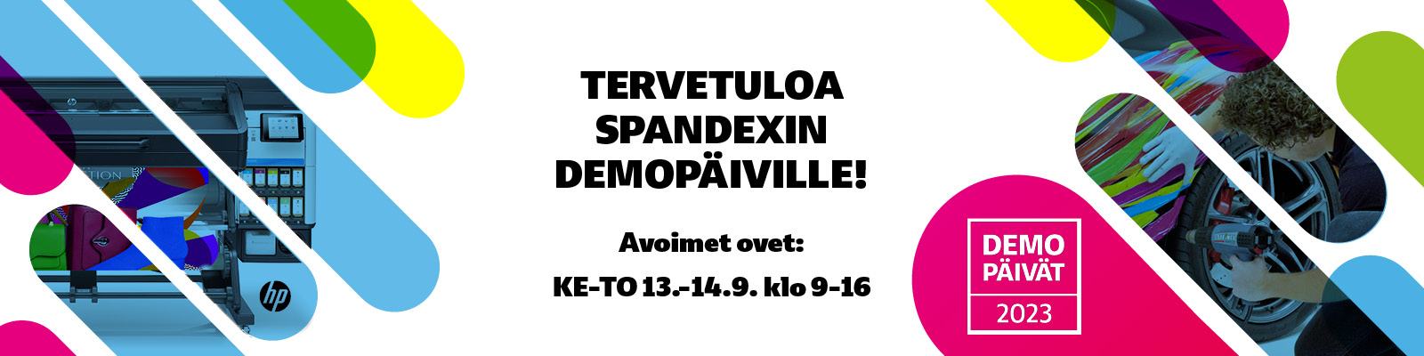 Tervetuloa Spandexin Demopäiville 13.–14. 9.2023!